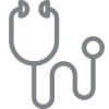 icon graphic of a stethoscope