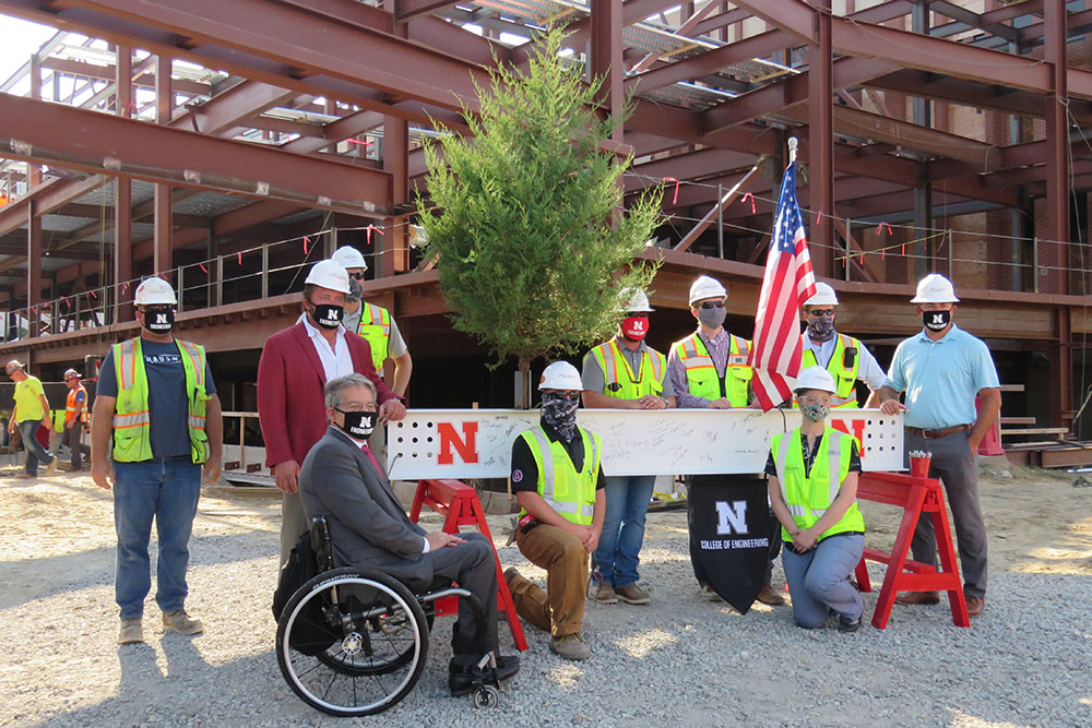 Final beam of new Link installed in Topping Out ceremony