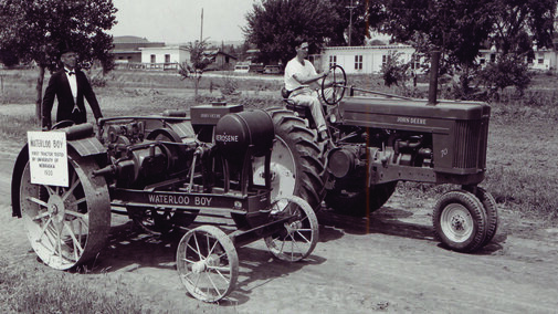 Waterloo boy tractor on east campus